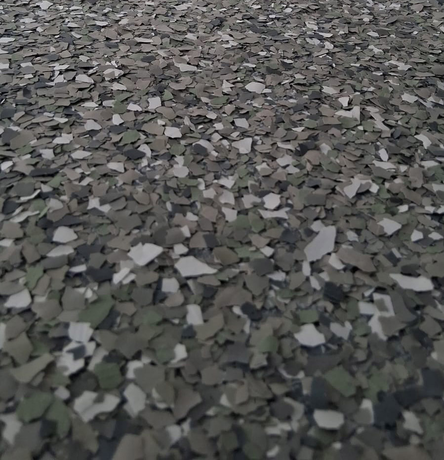 Epoxy Flooring with Flakes